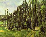 Paul Cezanne Poplar Trees painting